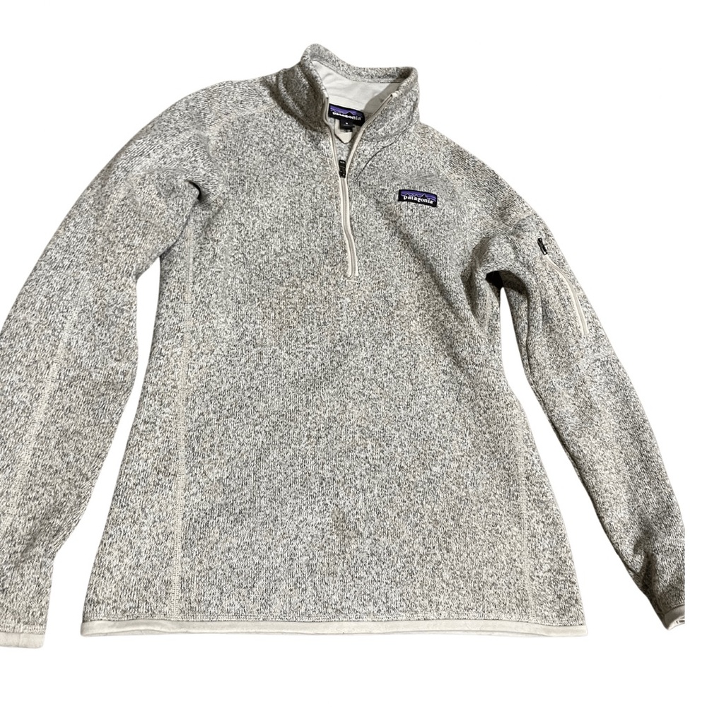 PATAGONIA HEATHERED GREY ZIP-UP JACKET/SWEATSHIRT SIZE MEDIUM
